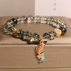 Fortune Jewel Green Phantom Koi Fish Lucky Bracelet
