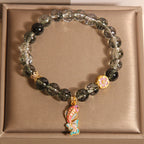 Fortune Jewel Green Phantom Koi Fish Lucky Bracelet
