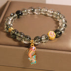 Fortune Jewel Green Phantom Koi Fish Lucky Bracelet