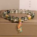 Fortune Jewel Green Phantom Koi Fish Lucky Bracelet