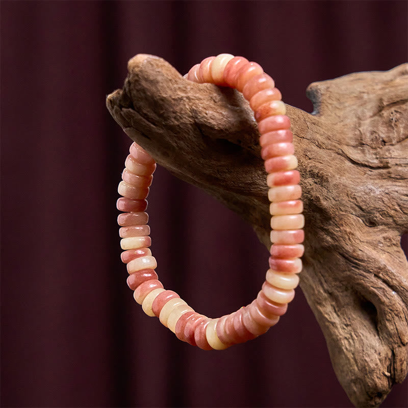 Fortune Jewel Natural Tibetan Camel Bone Purple Blood Beads Keep Away Evil Spirits Bracelet