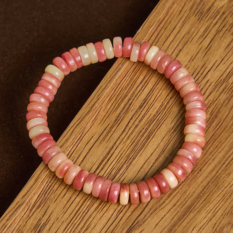 Fortune Jewel Natural Tibetan Camel Bone Purple Blood Beads Keep Away Evil Spirits Bracelet
