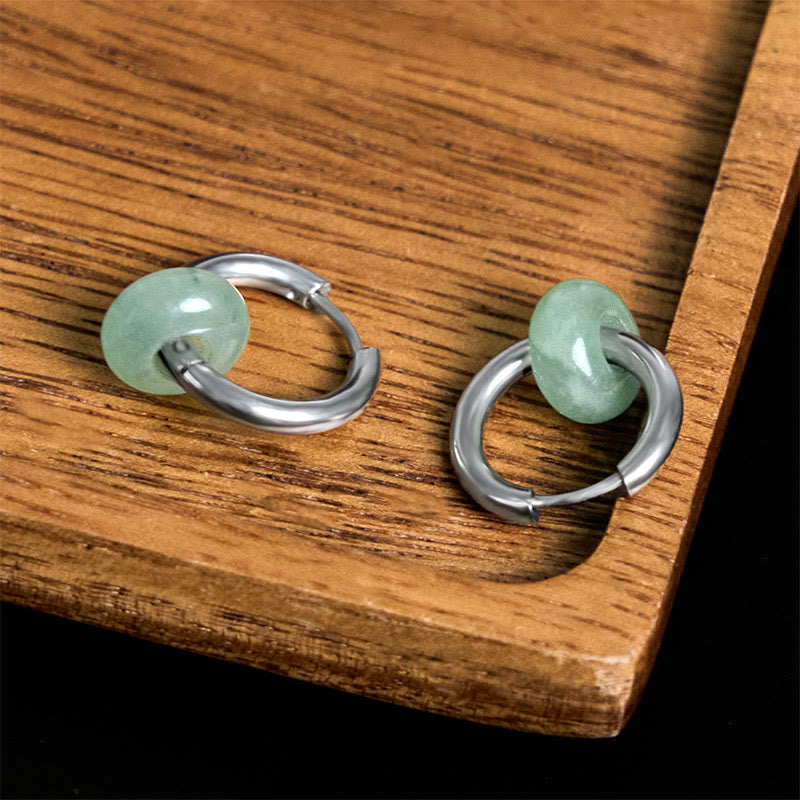 Fortune Jewel Titanium Steel Strengthen Earrings
