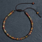 Fortune Jewel Rhodonite Healing Relationships Spacer Bead Bracelet