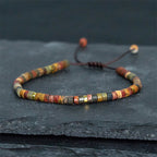 Fortune Jewel Rhodonite Healing Relationships Spacer Bead Bracelet