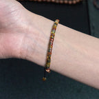 Fortune Jewel Rhodonite Healing Relationships Spacer Bead Bracelet
