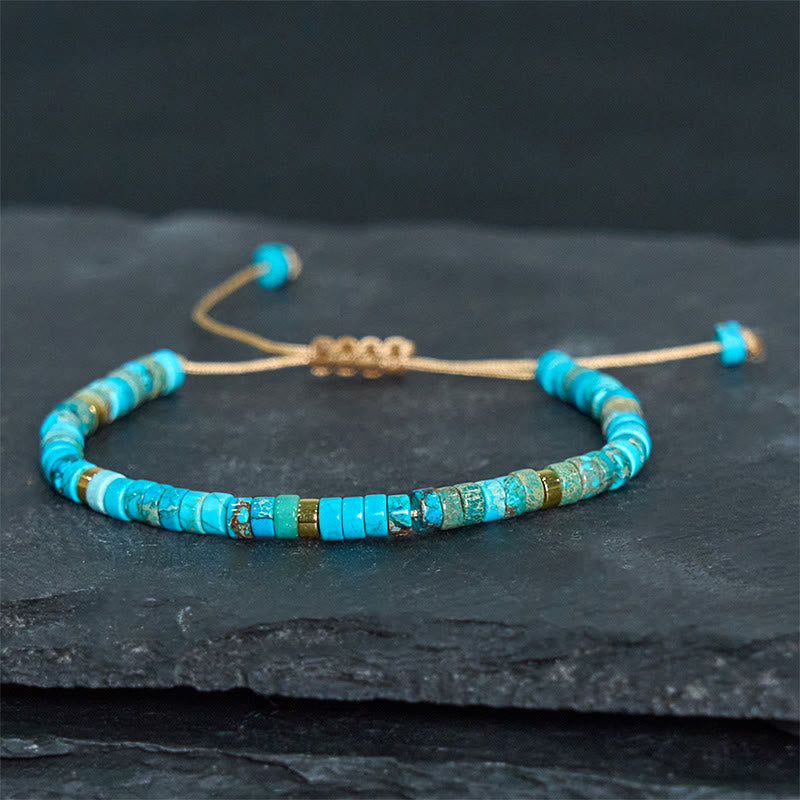 Fortune Jewel Emperor Stone Happiness Spacer Bead Bracelet