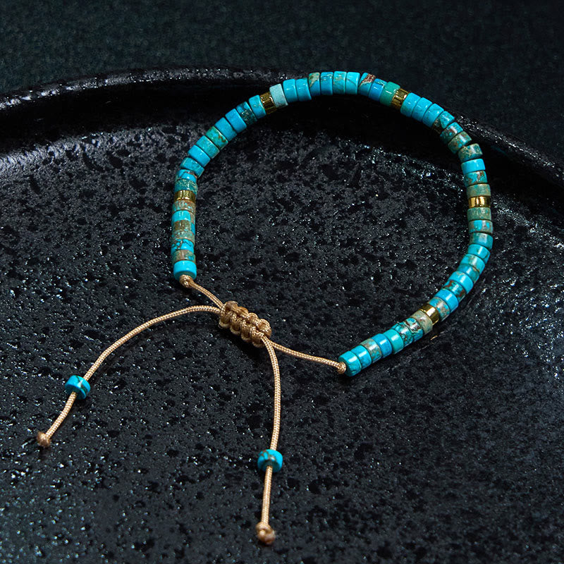 Fortune Jewel Emperor Stone Happiness Spacer Bead Bracelet