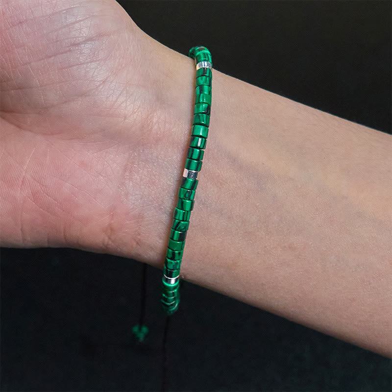 Fortune Jewel Malachite Anti-Anxiety Spacer Bead Bracelet