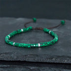 Fortune Jewel Malachite Anti-Anxiety Spacer Bead Bracelet