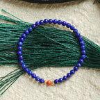 Fortune Jewel Small Lazurite Cinnabar Ultra-thin Beads Positive Bracelet