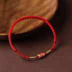 Fortune Jewel Koi Fish Handmade Braided Red String Bracelet