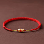 Fortune Jewel Koi Fish Handmade Braided Red String Bracelet