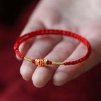 Fortune Jewel Koi Fish Handmade Braided Red String Bracelet