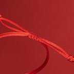 Fortune Jewel Handmade Braided Red String Happy Knot Flat Knot Colorful Rope Bracelet