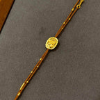 Fortune Jewel Handmade Copper Gold Plated Peony String Balance Bracelet