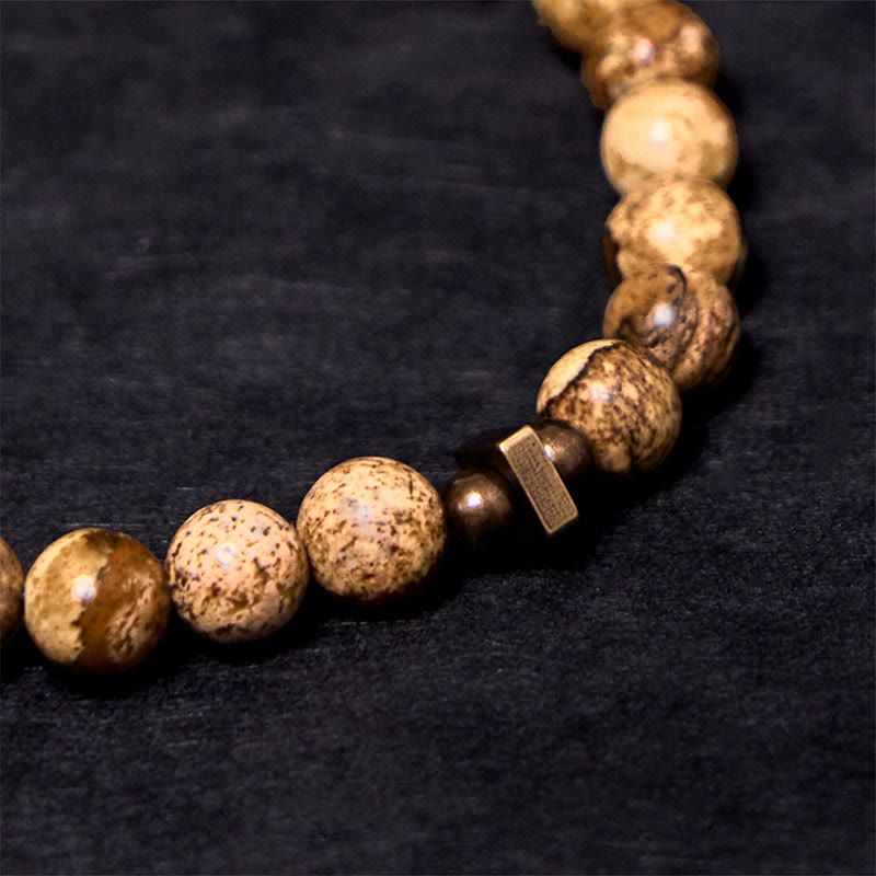 Fortune Jewel Distressed Design Copper Luck Bracelet