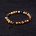 Fortune Jewel Distressed Design Copper Luck Bracelet