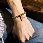Fortune Jewel Distressed Design Copper Luck Bracelet