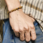 Fortune Jewel Distressed Design Copper Luck Bracelet