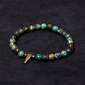 Fortune Jewel Vintage Distressed Design Turquoise Copper Balance Bracelet
