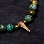 Fortune Jewel Vintage Distressed Design Turquoise Copper Balance Bracelet