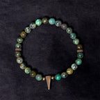 Fortune Jewel Vintage Distressed Design Turquoise Copper Balance Bracelet