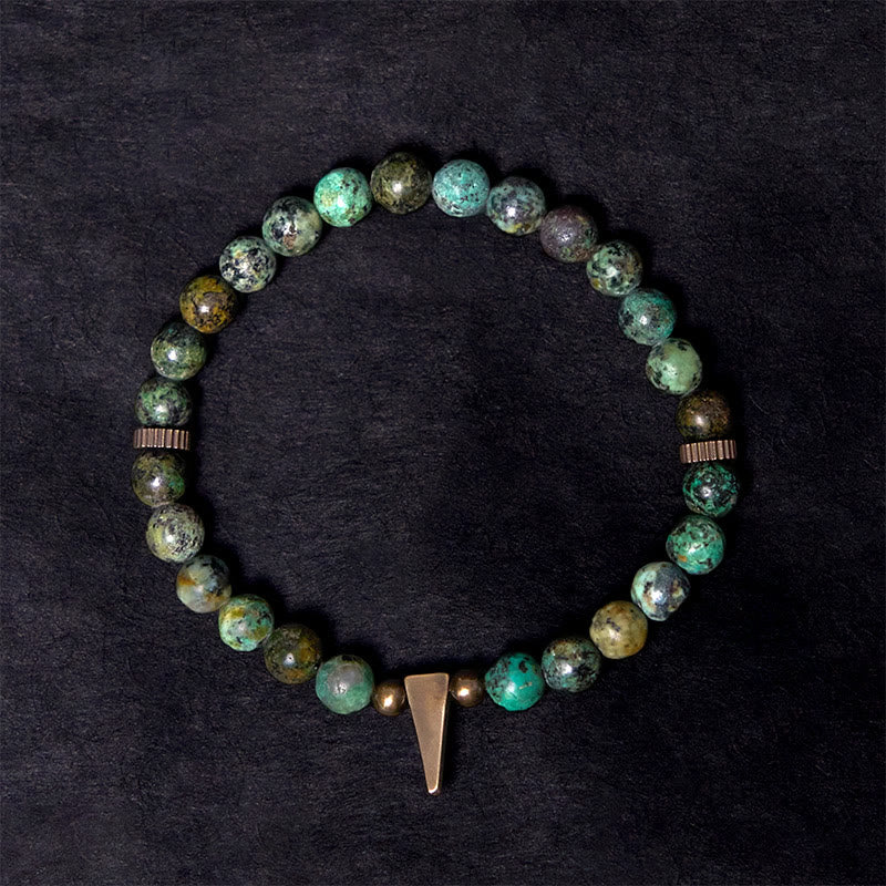 Fortune Jewel Vintage Distressed Design Turquoise Copper Balance Bracelet