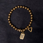 Fortune Jewel Retro Pure Copper Brass Luck Bracelet