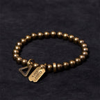 Fortune Jewel Retro Pure Copper Brass Luck Bracelet