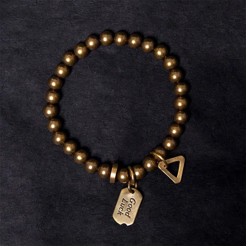 Fortune Jewel "Wishing You Good Luck Always" Pure Copper Brass Bracelet Includes Gift Message Card Fortune Jewel