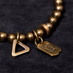 Fortune Jewel Retro Pure Copper Brass Luck Bracelet