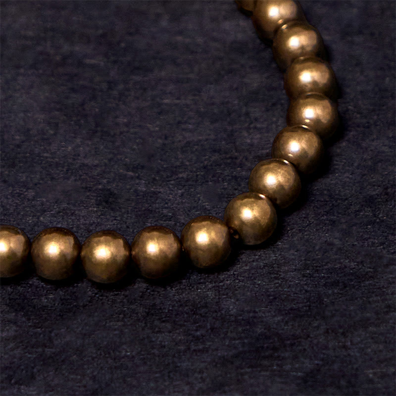 Fortune Jewel Retro Pure Copper Brass Luck Bracelet