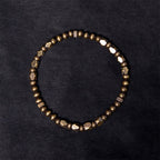 Fortune Jewel Vintage Distressed Simple Design Copper Brass Beads Wealth Bracelet