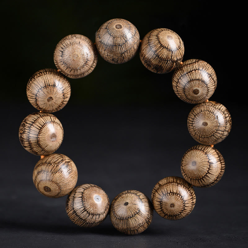 Fortune Jewel Gnetum Wood Beads Protection Bracelet