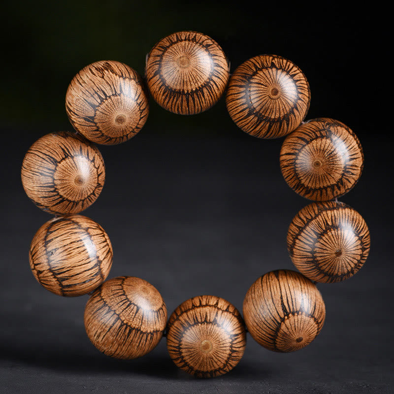 Fortune Jewel Gnetum Wood Beads Protection Bracelet