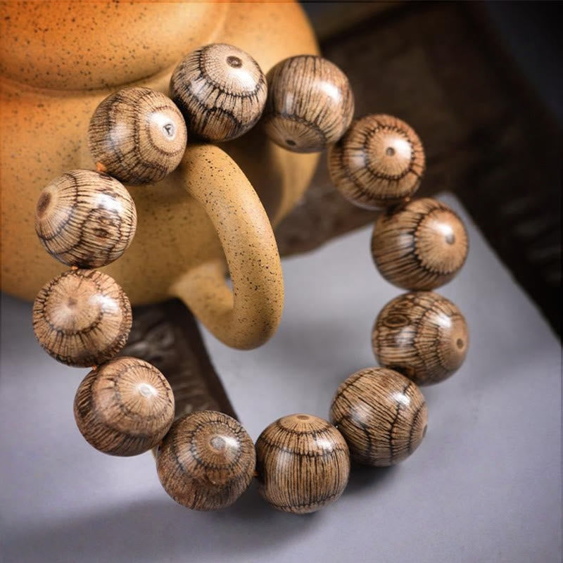 Fortune Jewel Gnetum Wood Beads Protection Bracelet