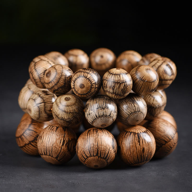 Fortune Jewel Gnetum Wood Beads Protection Bracelet