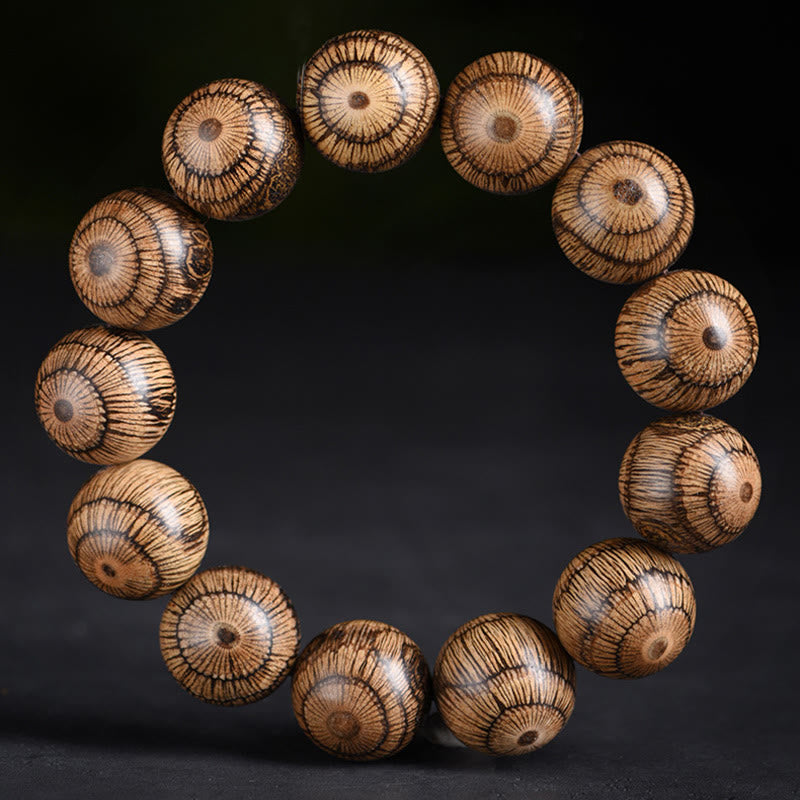 Fortune Jewel Gnetum Wood Beads Protection Bracelet