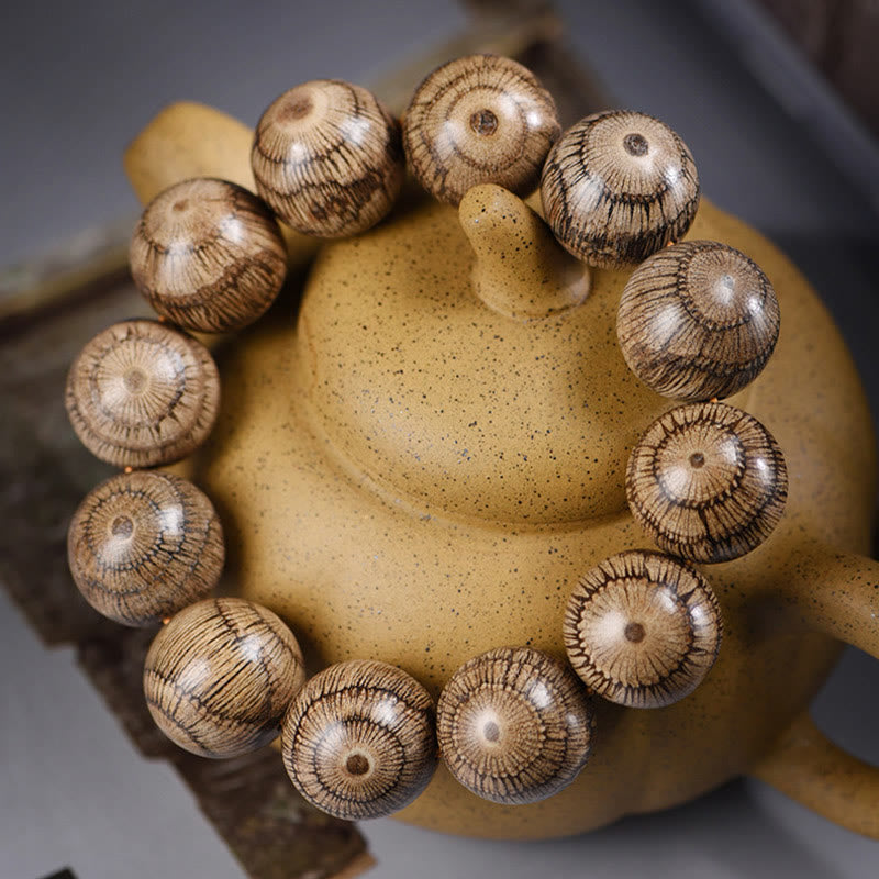 Fortune Jewel Gnetum Wood Beads Protection Bracelet