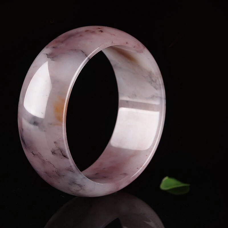 Fortune Jewel Purple Jade Happiness Protection Bracelet Bangle