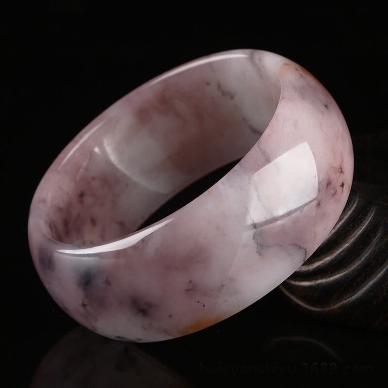 Fortune Jewel Purple Jade Happiness Protection Bracelet Bangle