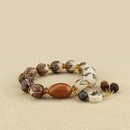 Fortune Jewel Tibetan Mala White Bodhi Seed Peace Bracelet