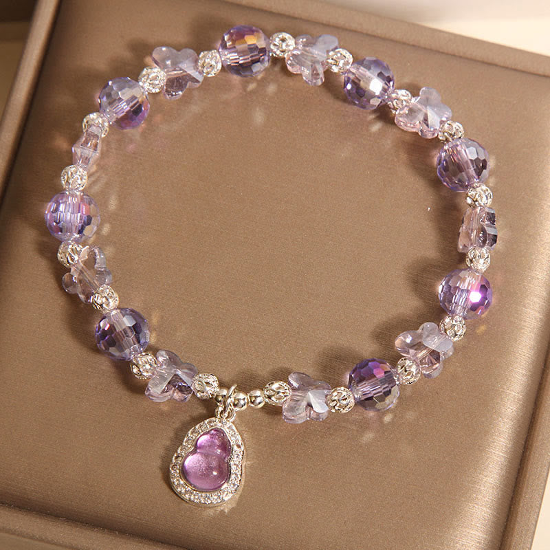 Fortune Jewel Butterfly Gourd Amethyst Citrine Labradorite Balance Bracelet