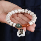 Fortune Jewel Hand PolishedStar Moon Bodhi Seed Elephant Pattern Inner Peace Bracelet