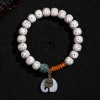 Fortune Jewel Hand PolishedStar Moon Bodhi Seed Elephant Pattern Inner Peace Bracelet