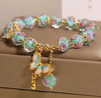 Buddha Stones "Hoping for Love and Transformation" Butterfly Bracelet Includes Gift Message Card Fortune Jewel