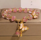 Buddha Stones "Hoping for Love and Transformation" Butterfly Bracelet Includes Gift Message Card Fortune Jewel