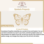 Buddha Stones "Hoping for Love and Transformation" Butterfly Bracelet Includes Gift Message Card Fortune Jewel