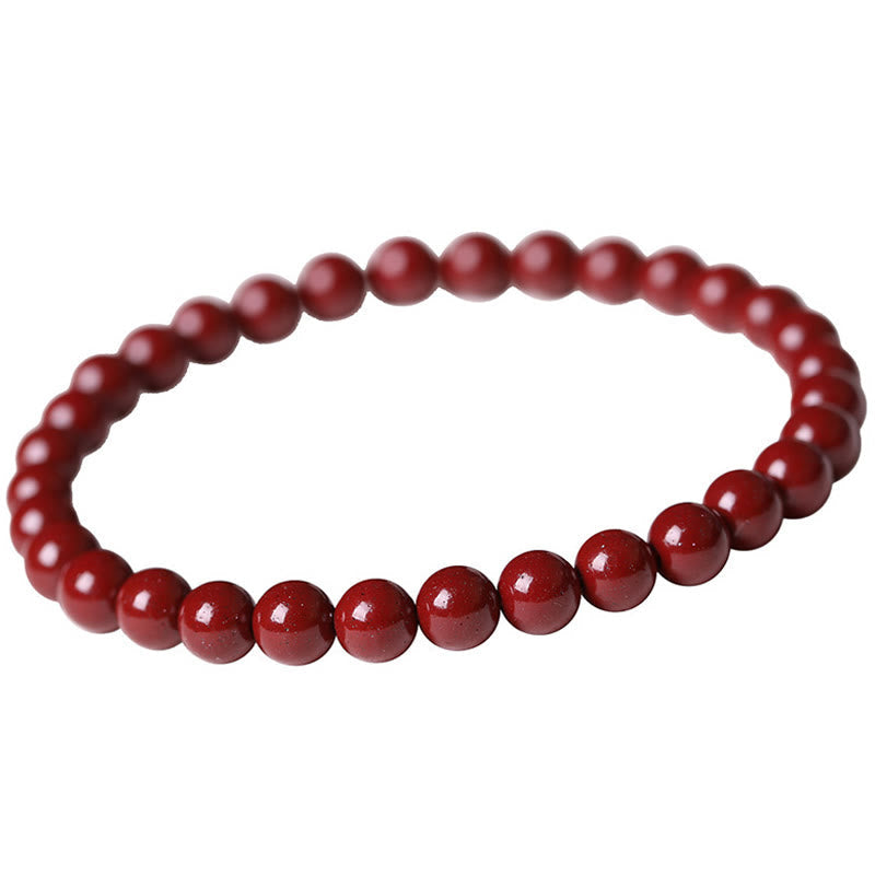 Fortune Jewel Gourd Pearl Cinnabar Blessing Beads Bracelet